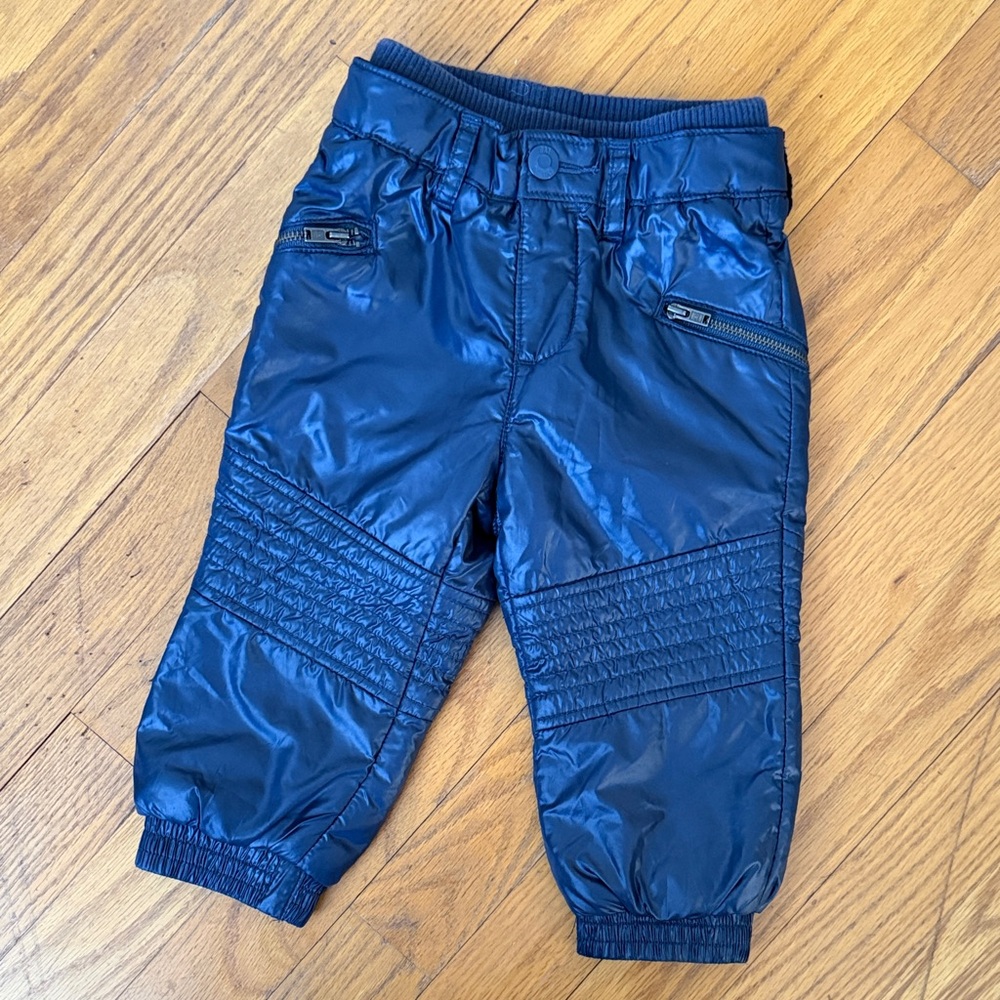 GAP Shiny Blue Kids warm puffer Joggers